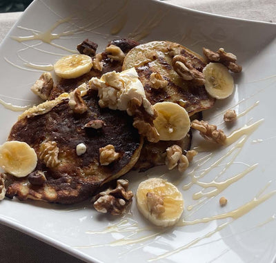 Banana and Egg pancakes (GF)