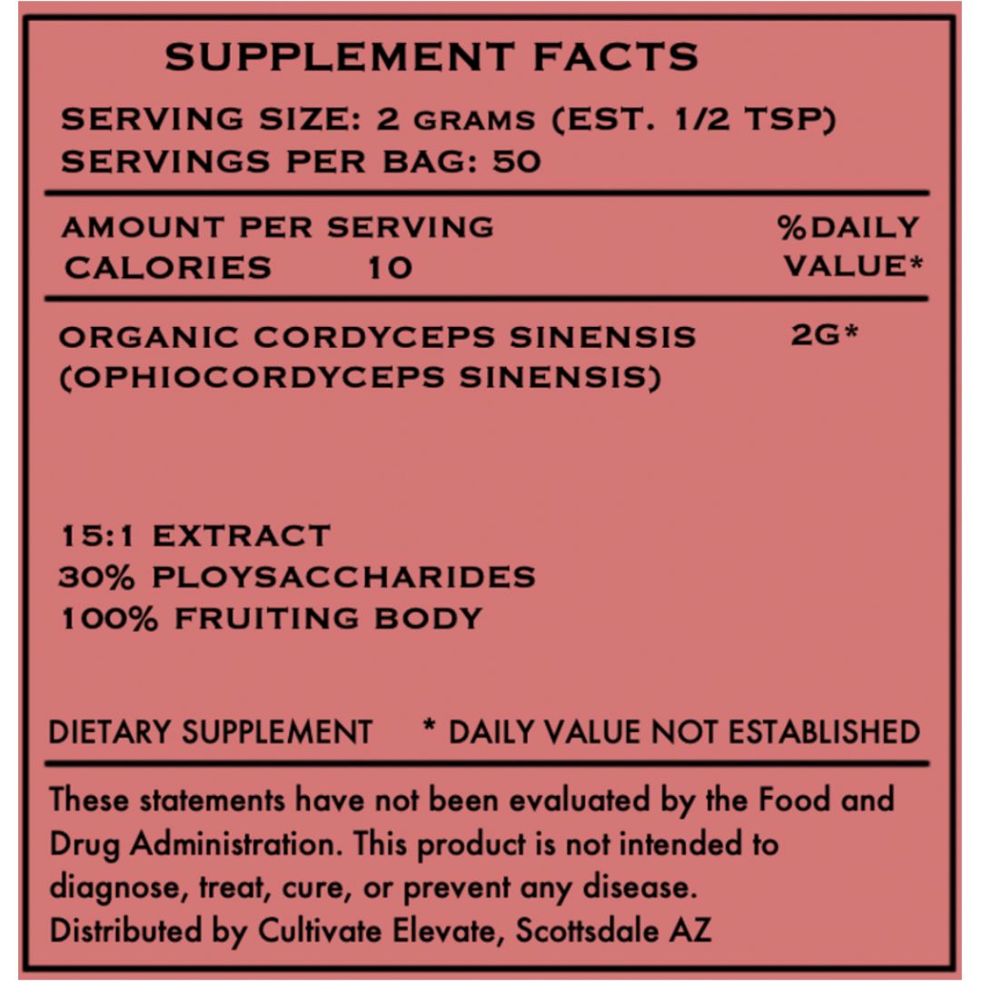 Organic Cordyceps Sinensis extract: The Energy Mushroom